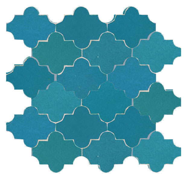 Mosaic House Moroccan tile Tribeca CO 23 Turquoise  solid zellige, mosaic, zellij, field, pattern, glaze arabesques, classic 
